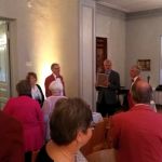 Martti Salorinne kunniaj&auml;seneksi kuoron juhlassa KVL upseerikerholla 16.9.2016.